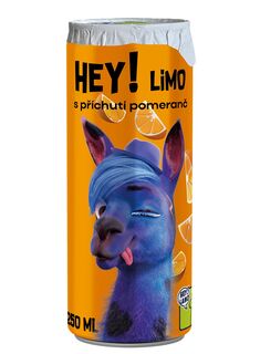 HEY! LIMO - s příchutí Pomeranč - 250 ml