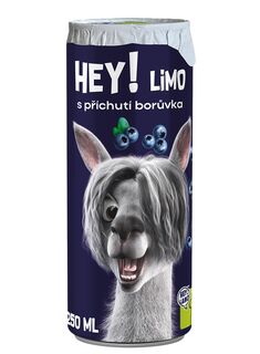 HEY! LIMO - s příchutí borůvka - 250 ml