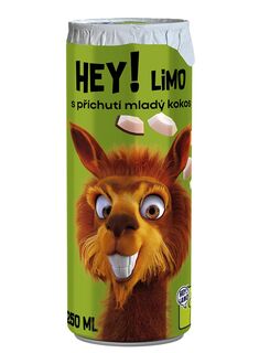 HEY! LIMO - s příchutí mladý kokos - 250 ml