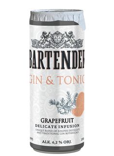 BARTENDER - Gin & Tonic grapefruit 6,2% alk. - 250 ml