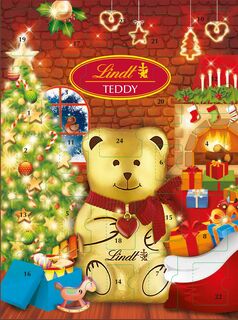 Highlife LINDT Teddy Xmas Adventní kalendář 170 g