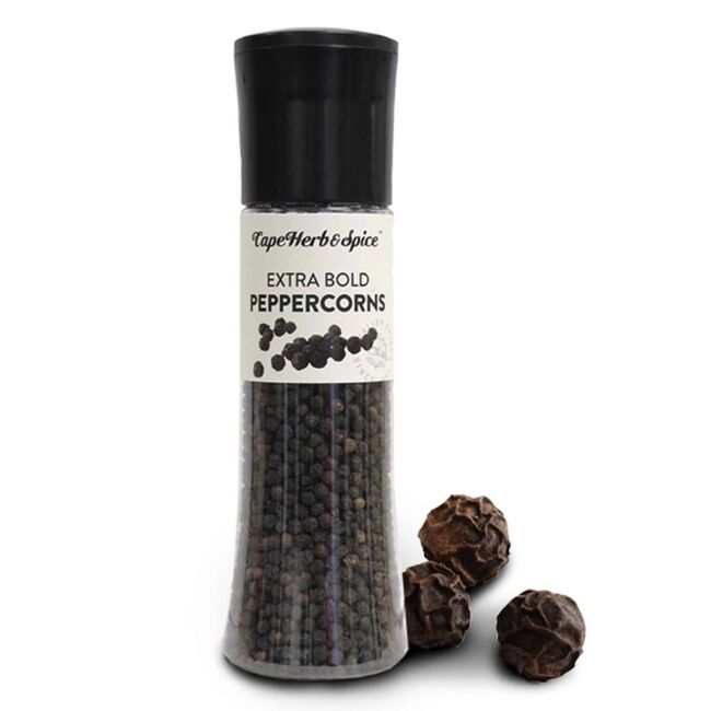 Cape Herb & Spice Grinder Extra Bold Peppercorns, 185g