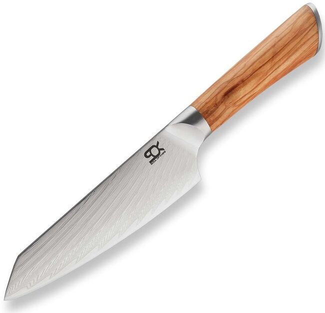 Kuchařský nůž Kiritsuke 155 mm, SOK Olive Sunshine Damascus