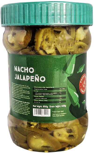 Highlife Nakládané papričky Green Nacho Jalapeno, 950 g