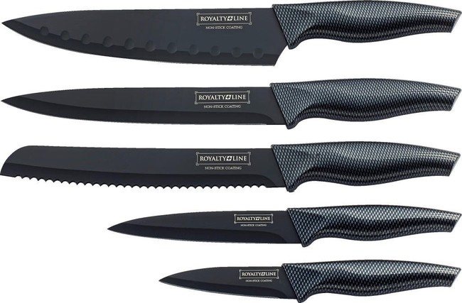 Royalty Line 6-dílná sada nožů antiadhezní vrstvou RL-CB5 s karbonovým vzorem